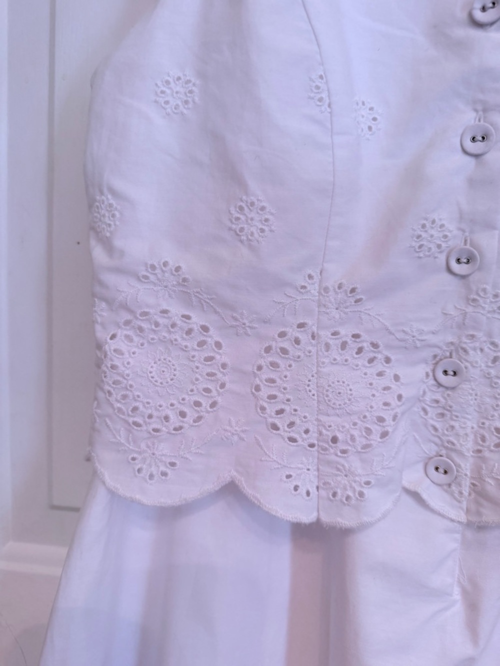Rachel Zoe White Eyelet Maxi Dress - Picture 6 of 10